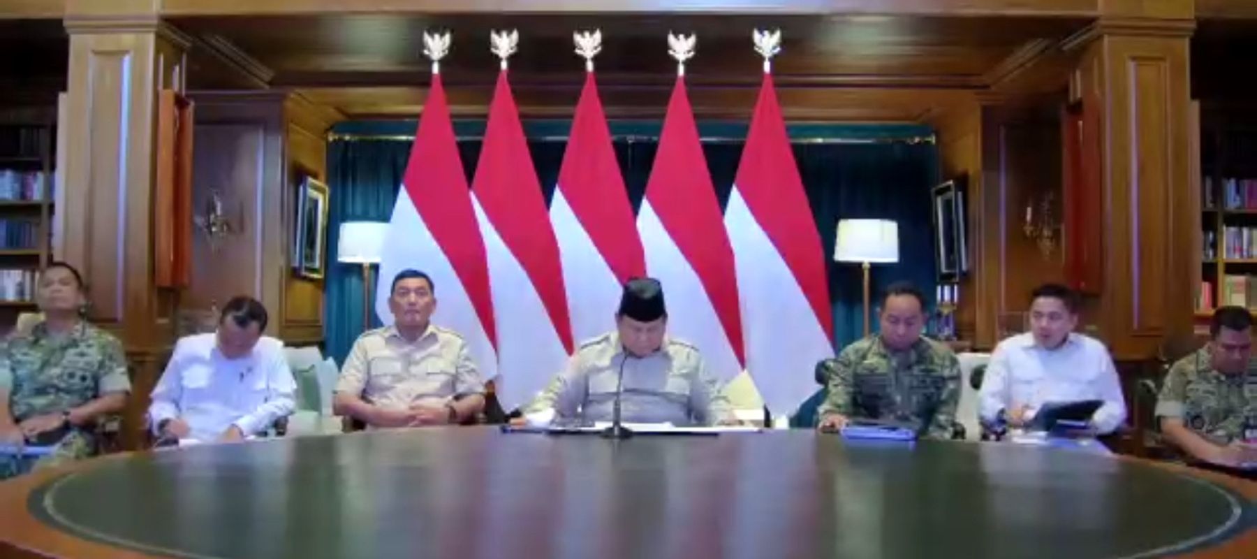 Prabowo Subianto Resmikan Jembatan Bailey dan Jembatan Armco 