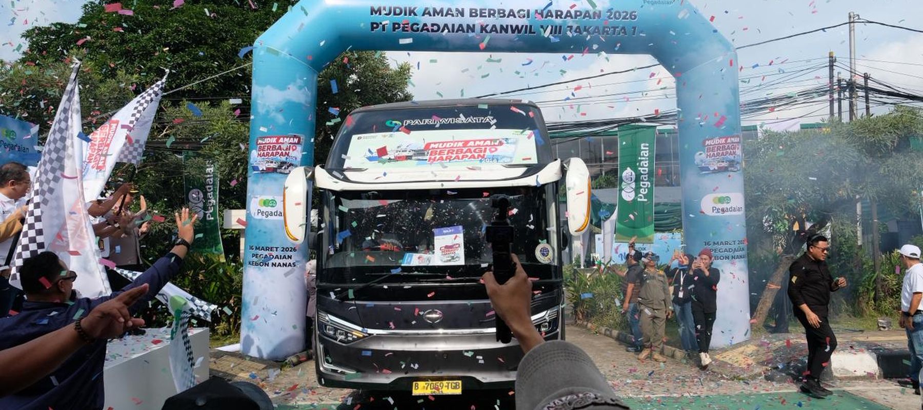 Dalam rangka menyambut Hari Raya Idulfitri 1447 H, PT Pegadaian melalui Kantor Wilayah VIII Jakarta 1 menyelenggarakan program Mudik Aman Berbagi Harapan 2026 