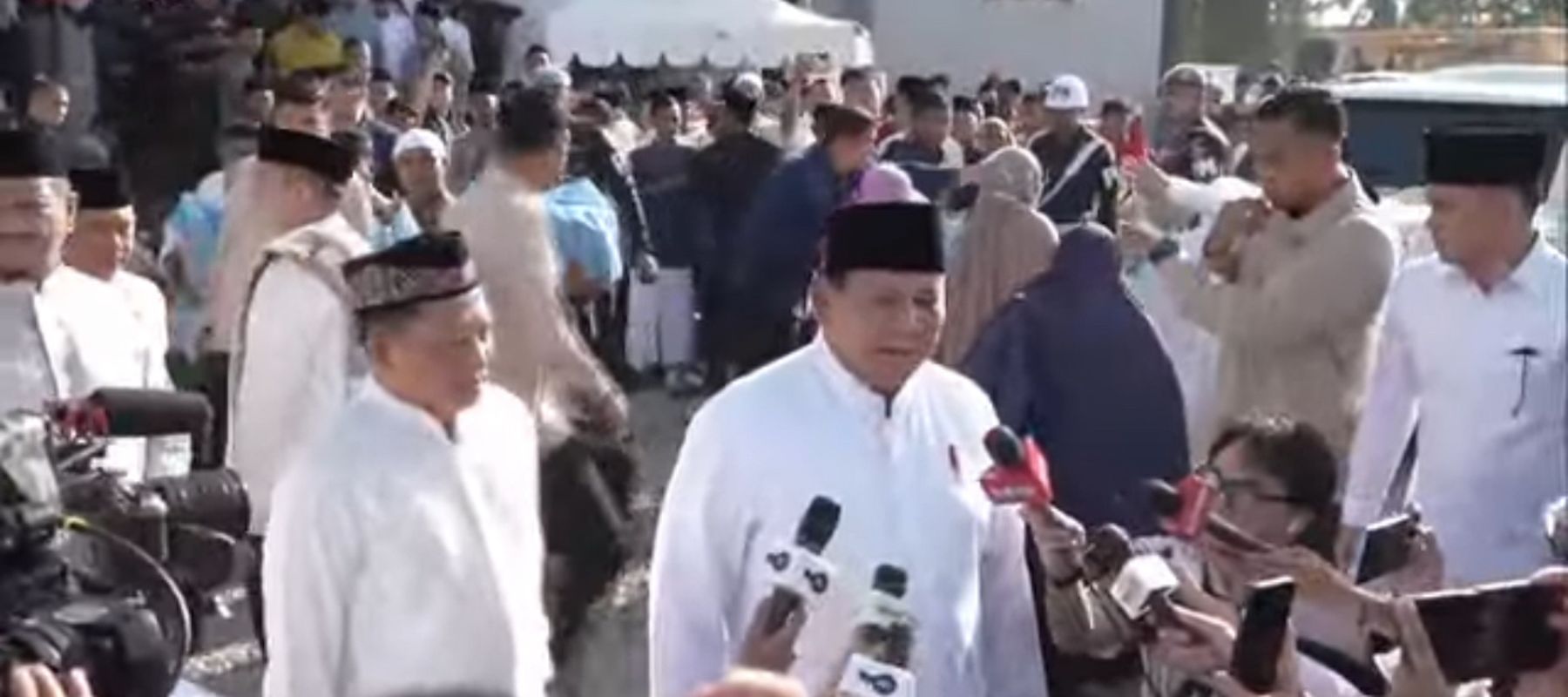 Prabowo Subianto di Aceh Tamiang