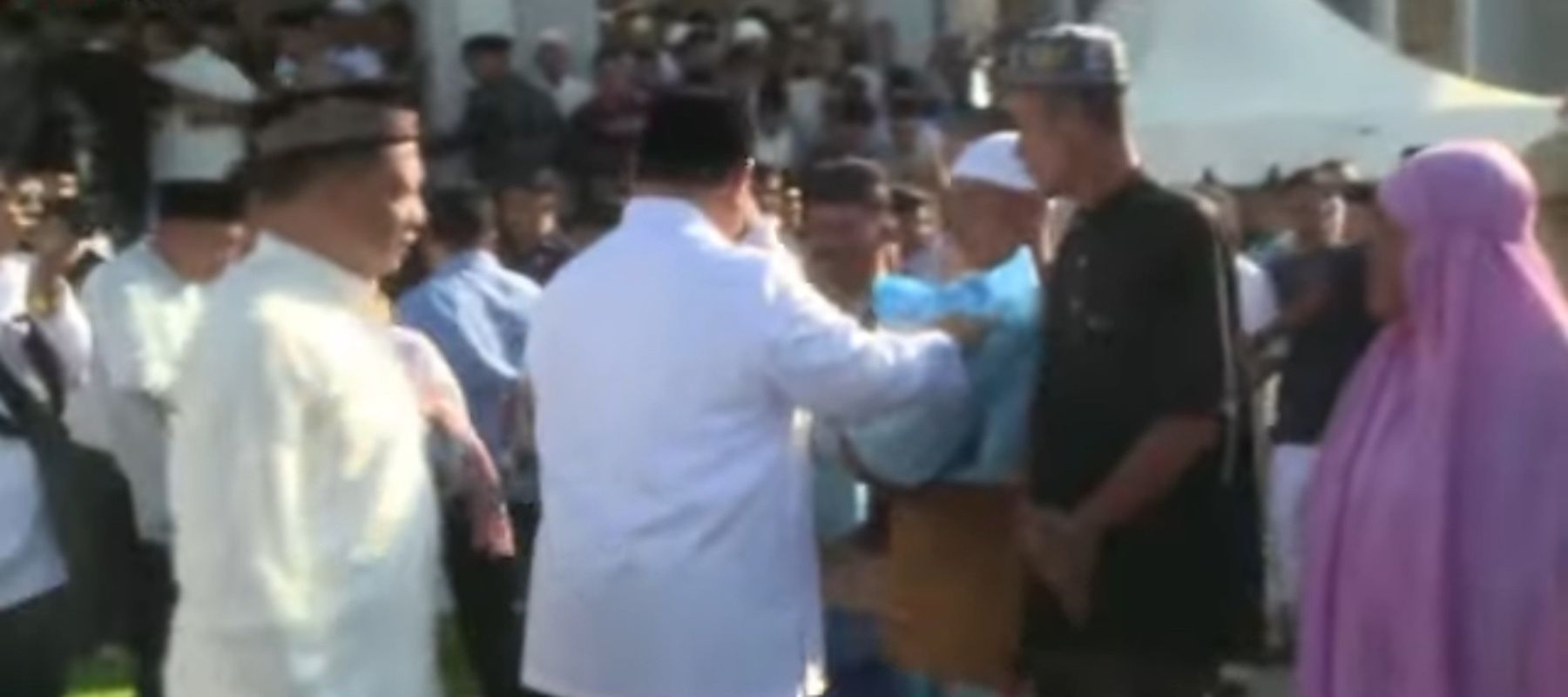 Prabowo Subianto di Aceh Tamiang