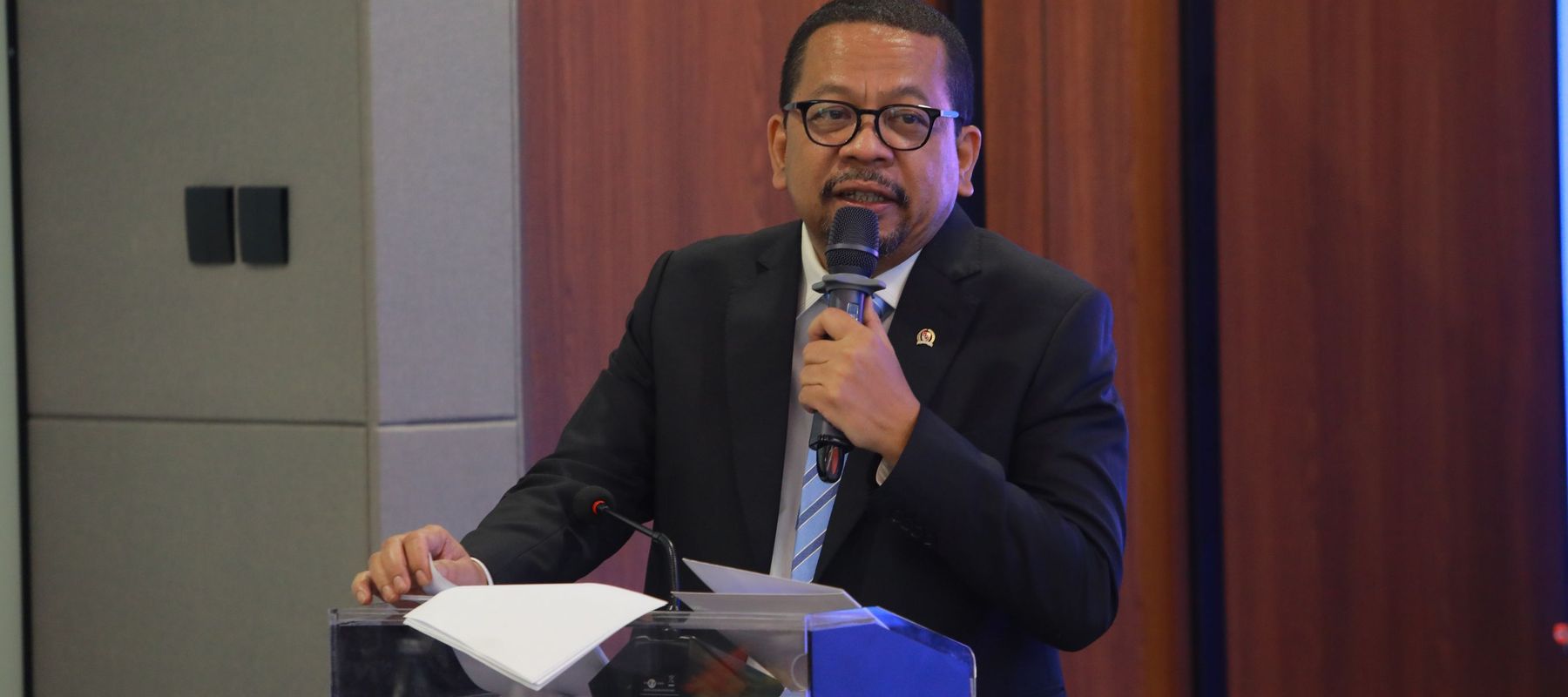 Kepala Staf Kepresidenan M Qodari diacara forum diskusi di Nusantara TV