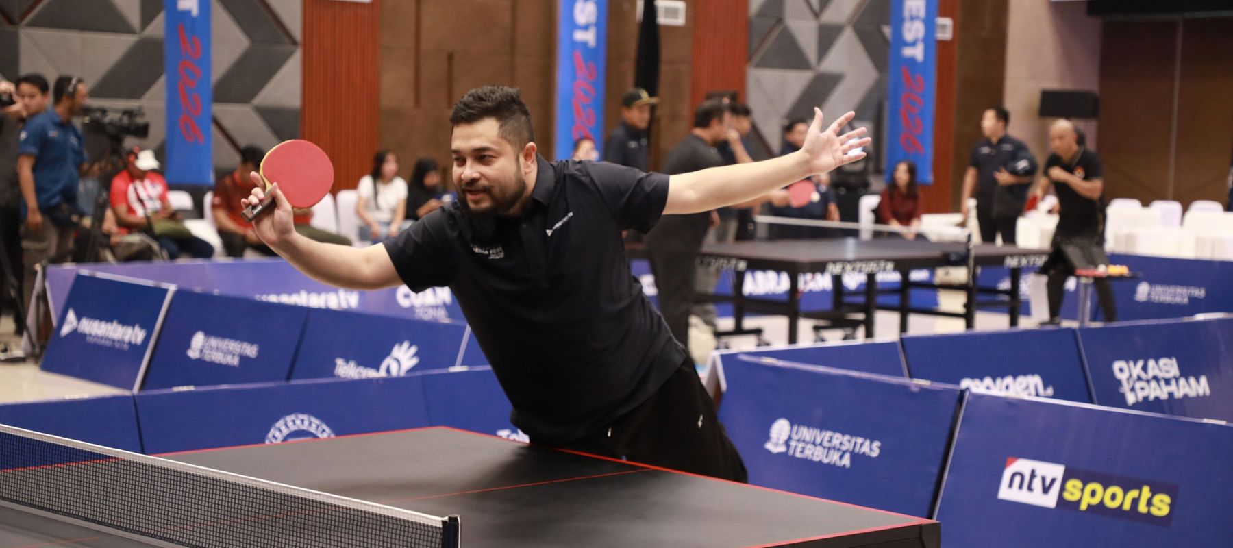 CEO Erspo Muhammad Sadad ikut Ping Pong di acara Nusantara Media Fest