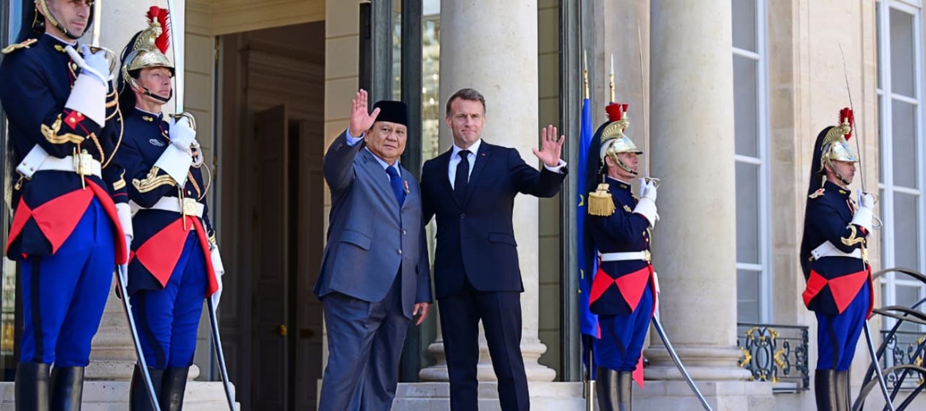 Presiden Republik Indonesia Prabowo Subianto melanjutkan rangkaian diplomasi strategisnya dengan melakukan pertemuan bersama Presiden Republik Prancis Emmanuel Macron