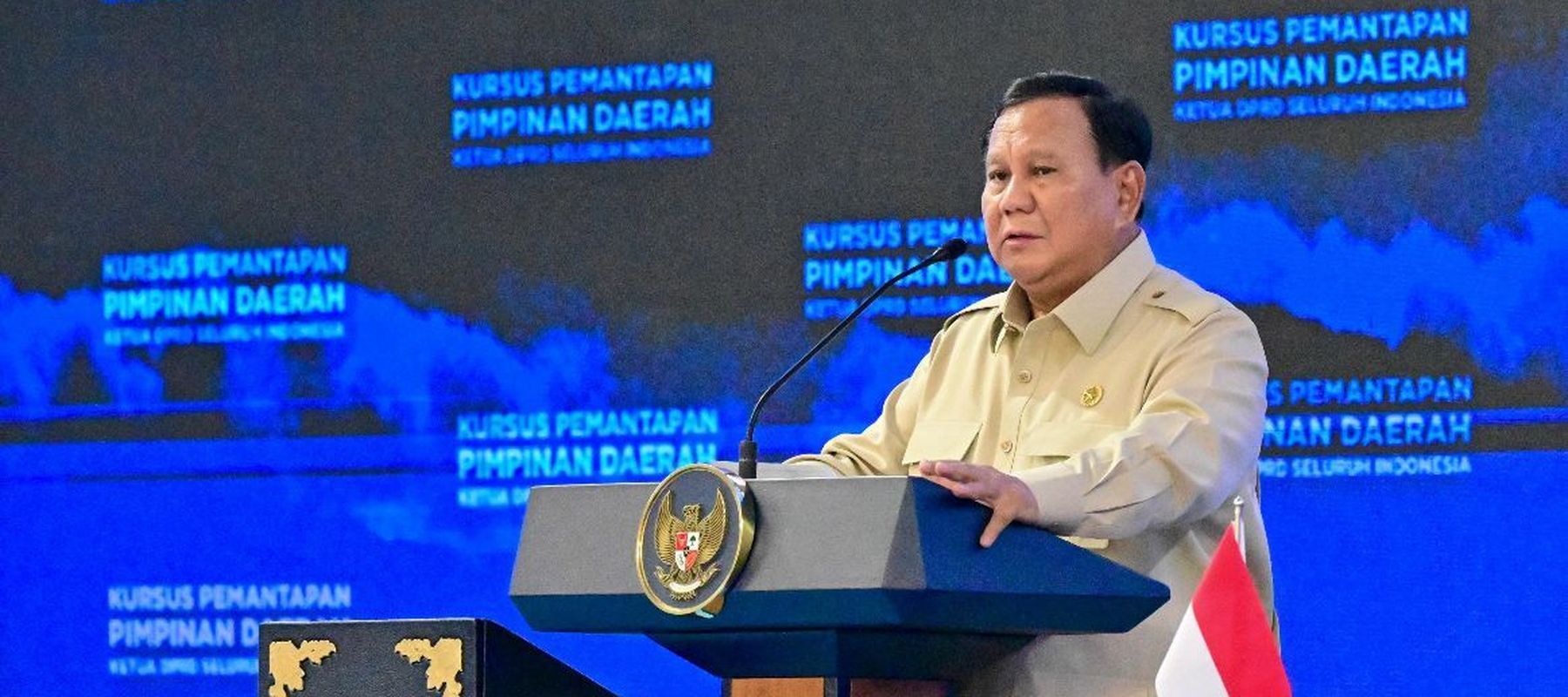 Prabowo Sampaikan Pengarahan pada Ketua DPRD Seluruh Indonesia