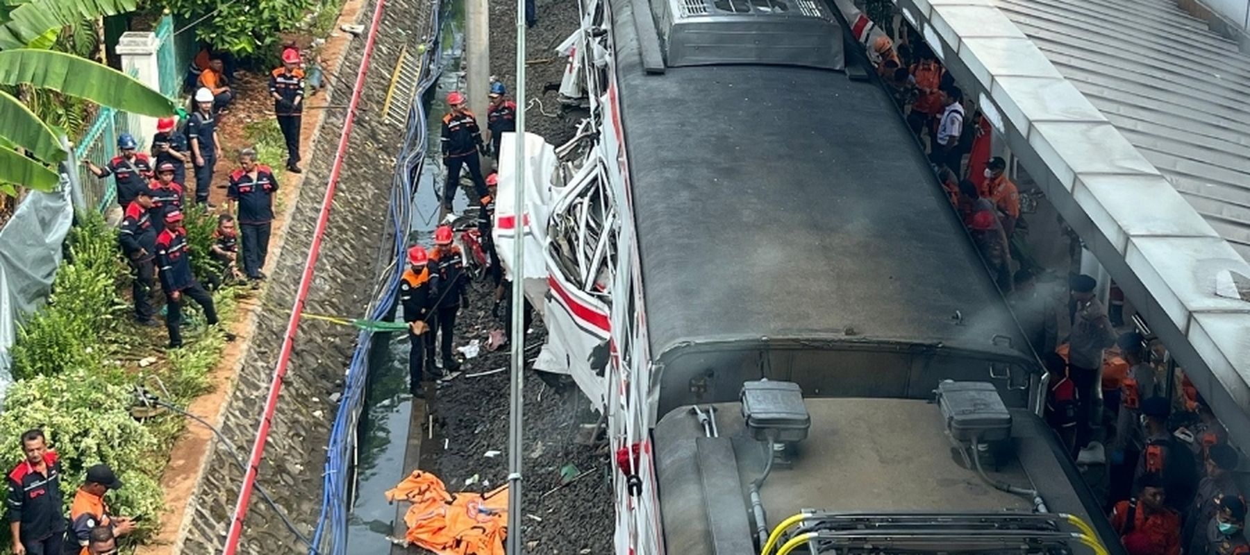 Kecelakaan Kereta di Stasiun Bekasi Timur