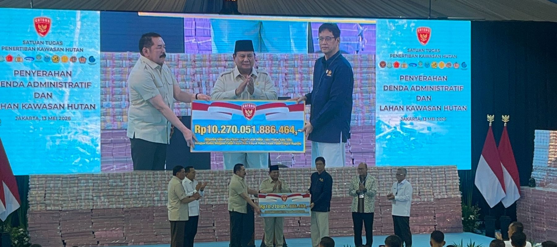 Prabowo Saksikan Langsung Penyerahan Denda Administratif 10,2 T dan Penyelamatan Keuangan Negara