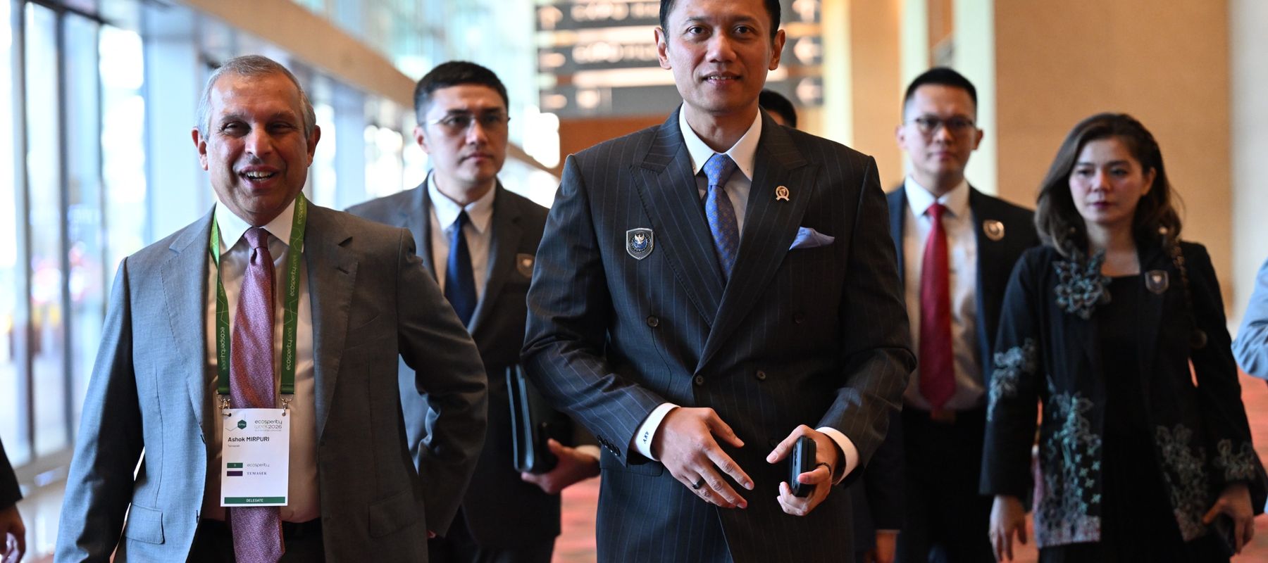 Menko Infra Agus Harimurti Yudhoyono (AHY) menghadiri forum internasional Ecosperity Week 2026