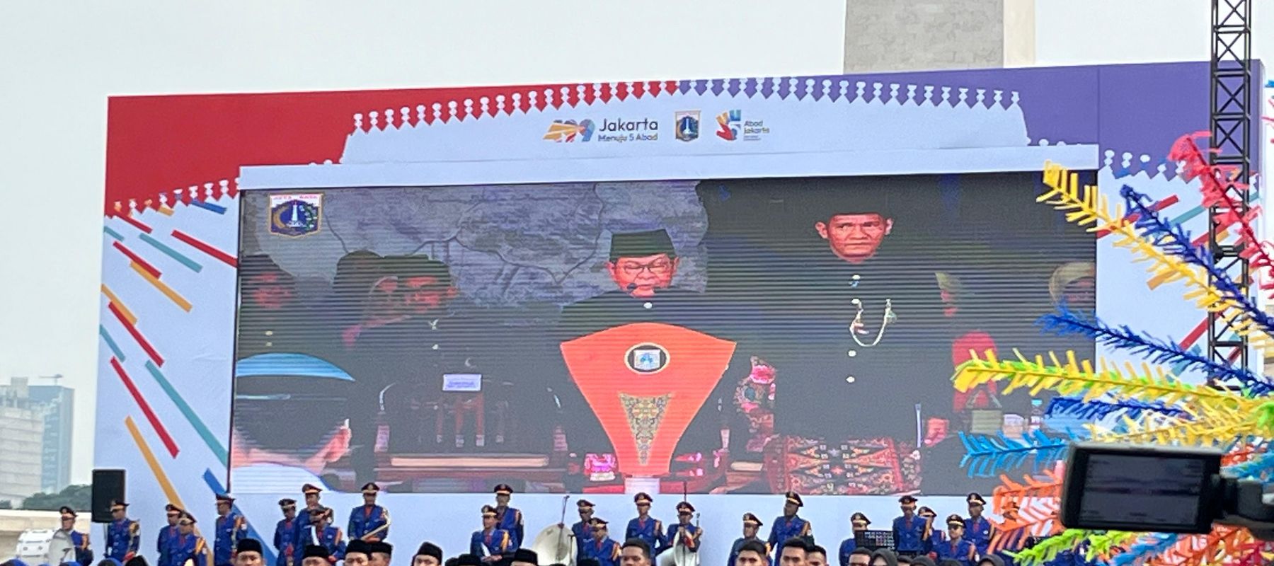 Pramono Anung di HUT ke-499 di Monas