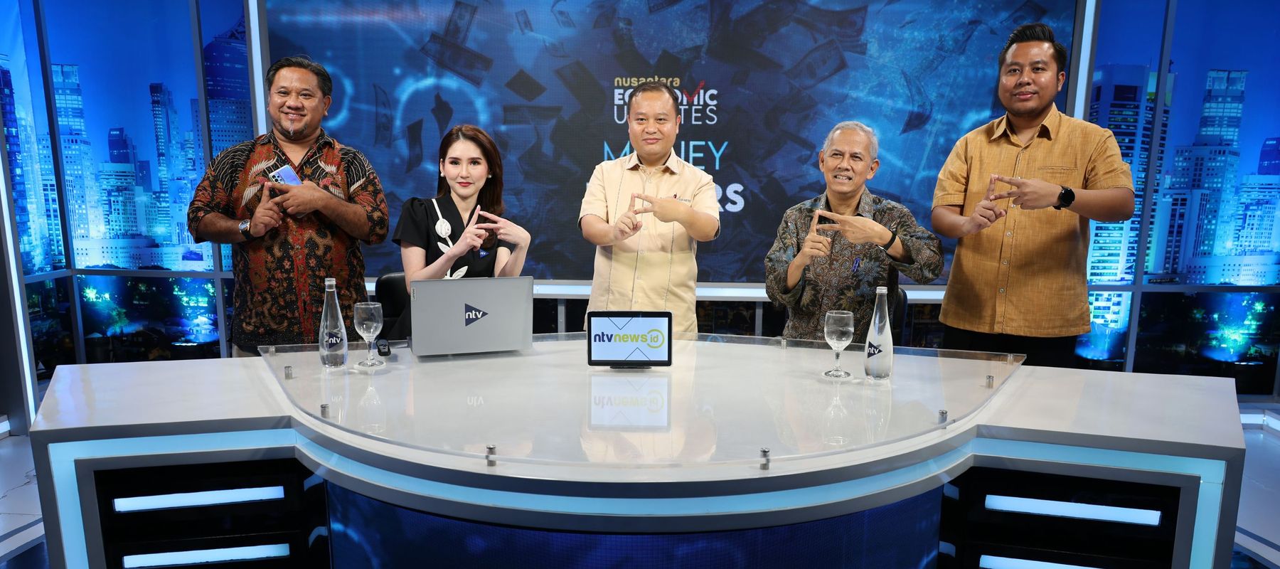 Ketua DK LPS Anggito Bersama Jajaran Direksi Nusantara TV