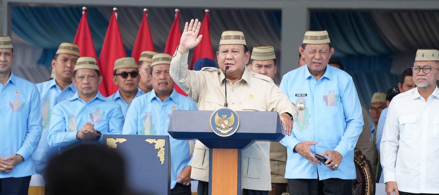 Presiden Prabowo di Gorontalo.
