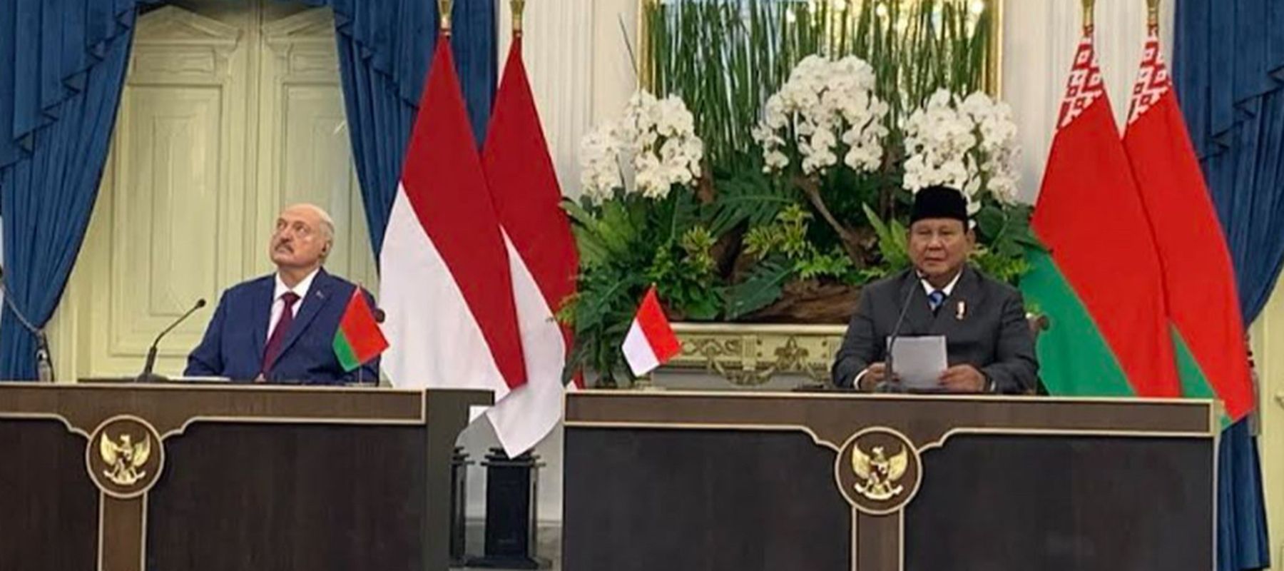 Prabowo dan Presiden Belarus Lukashenko 