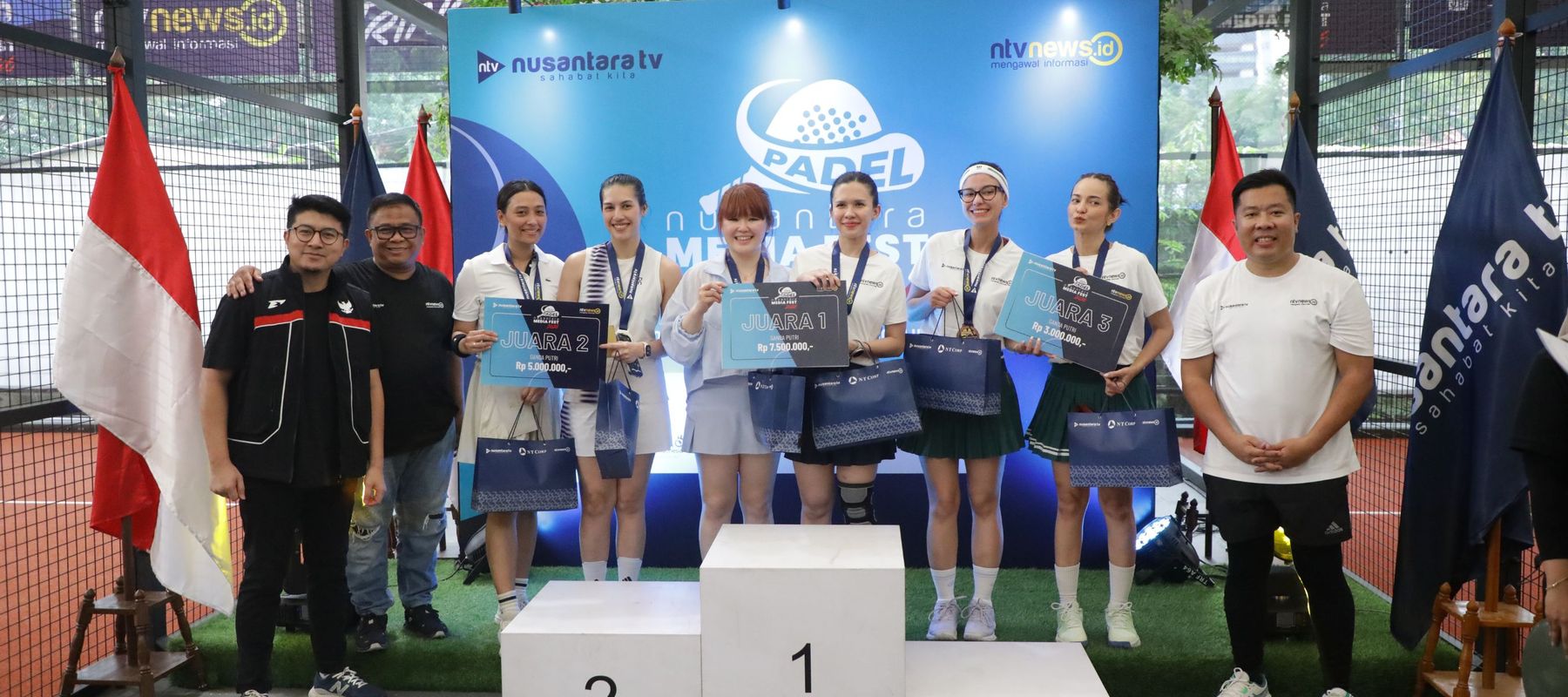 Para pemenang Nusantara Media Fest 2026 Padel Series