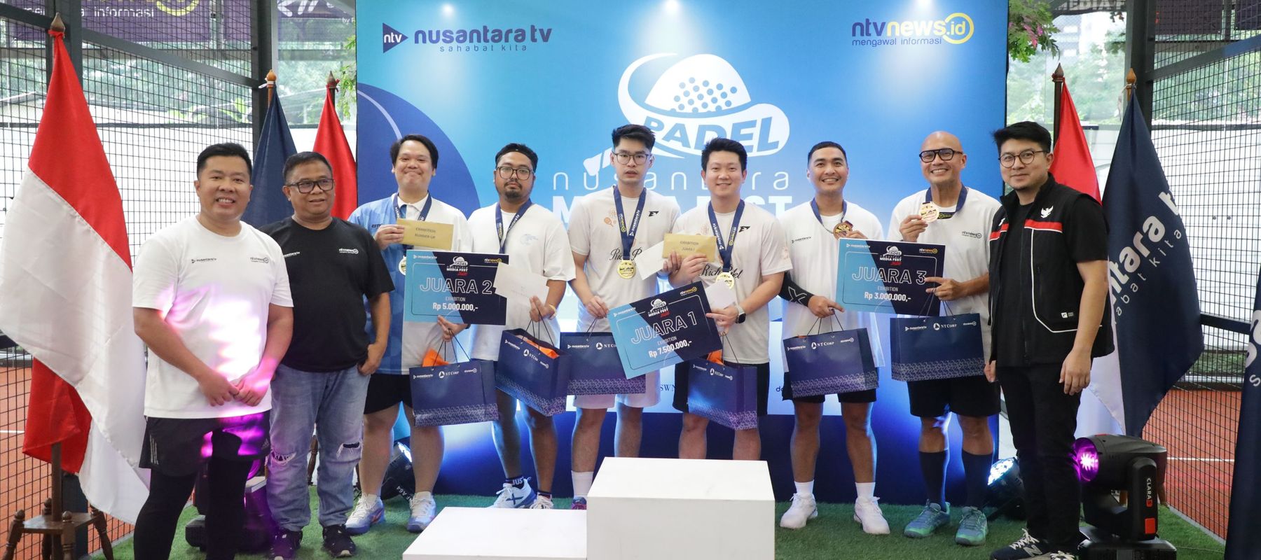 Para pemenang Nusantara Media Fest 2026 Padel Series