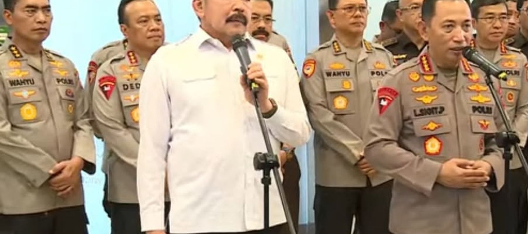 Kapolri Listyo Sigit Prabowo dan Jaksa Agung ST Burhanuddin