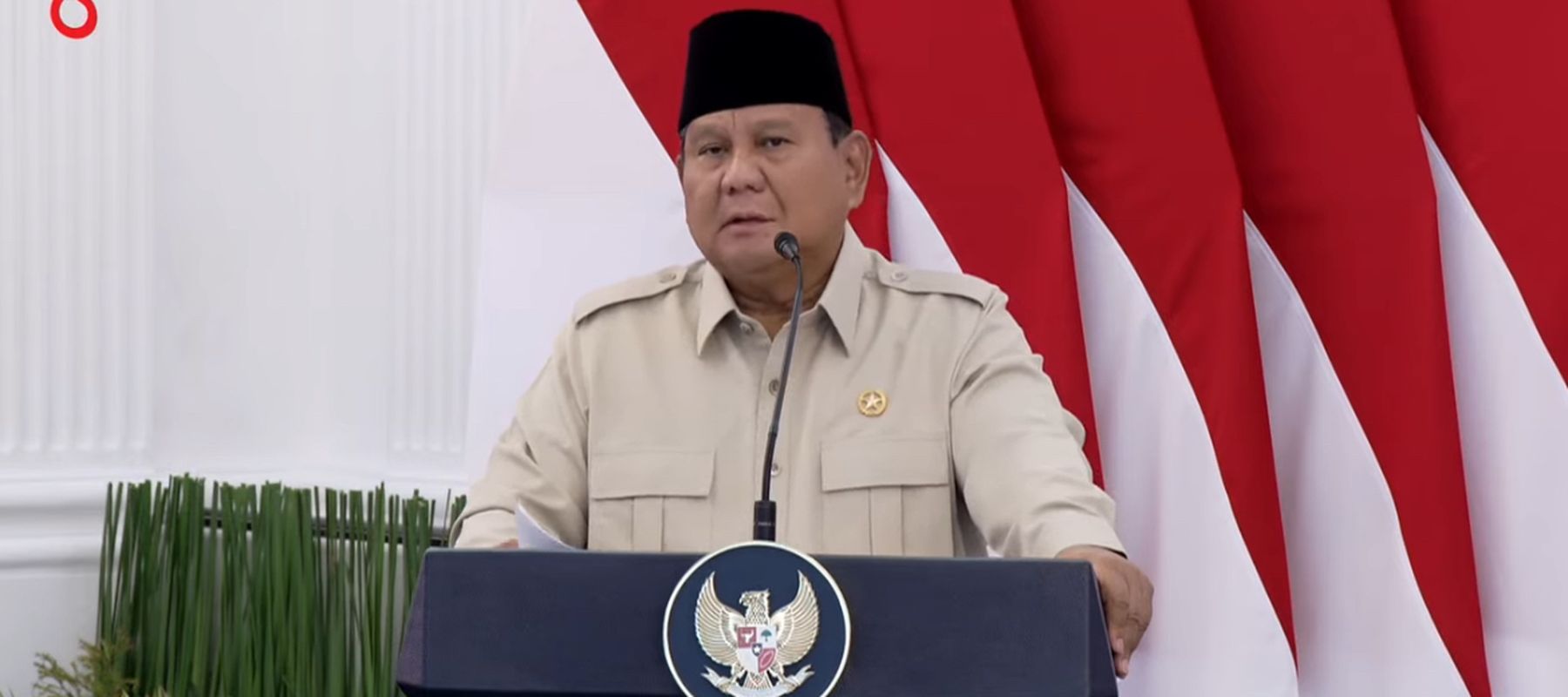 Prabowo Subiatano dalam Groundbreaking PSN Blok Masela
