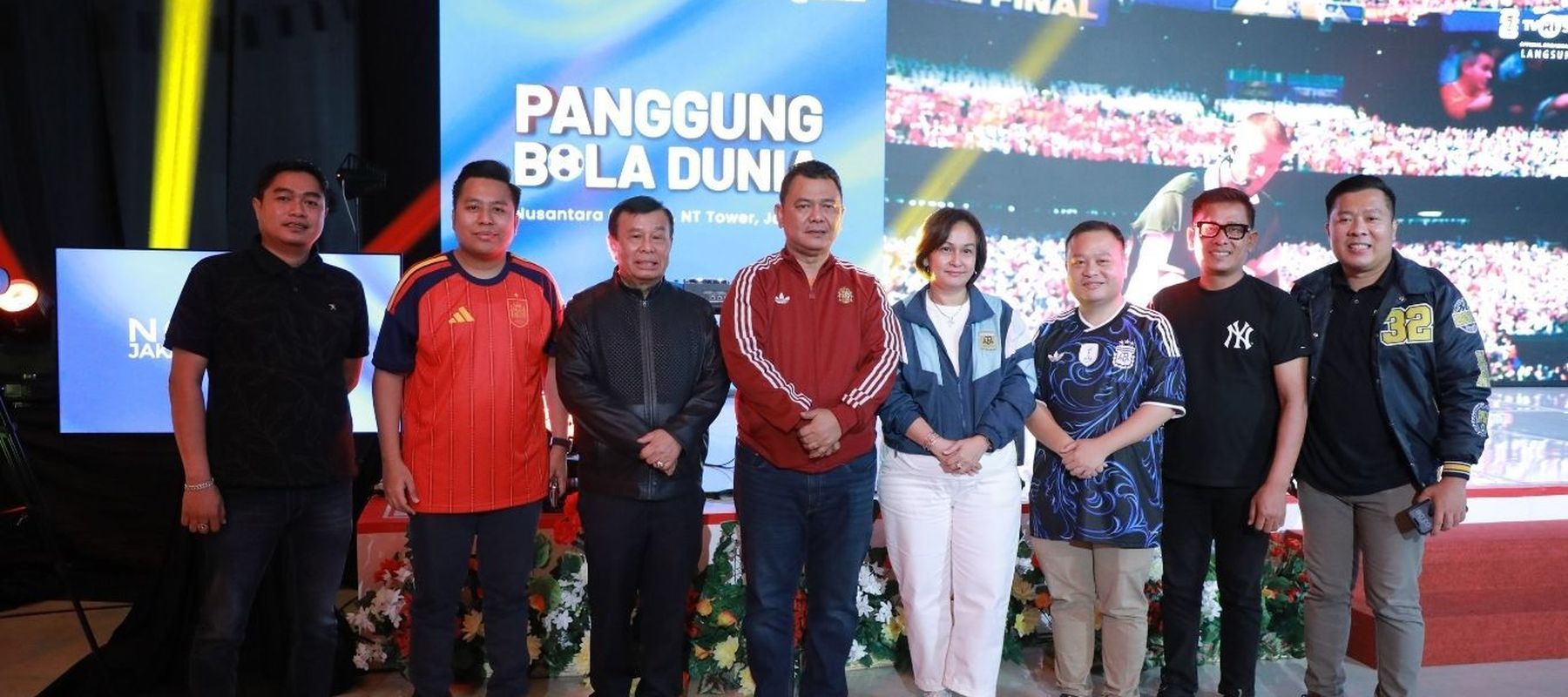 Preskom NT Corp di Panggung Bola Dunia di Nusantara TV