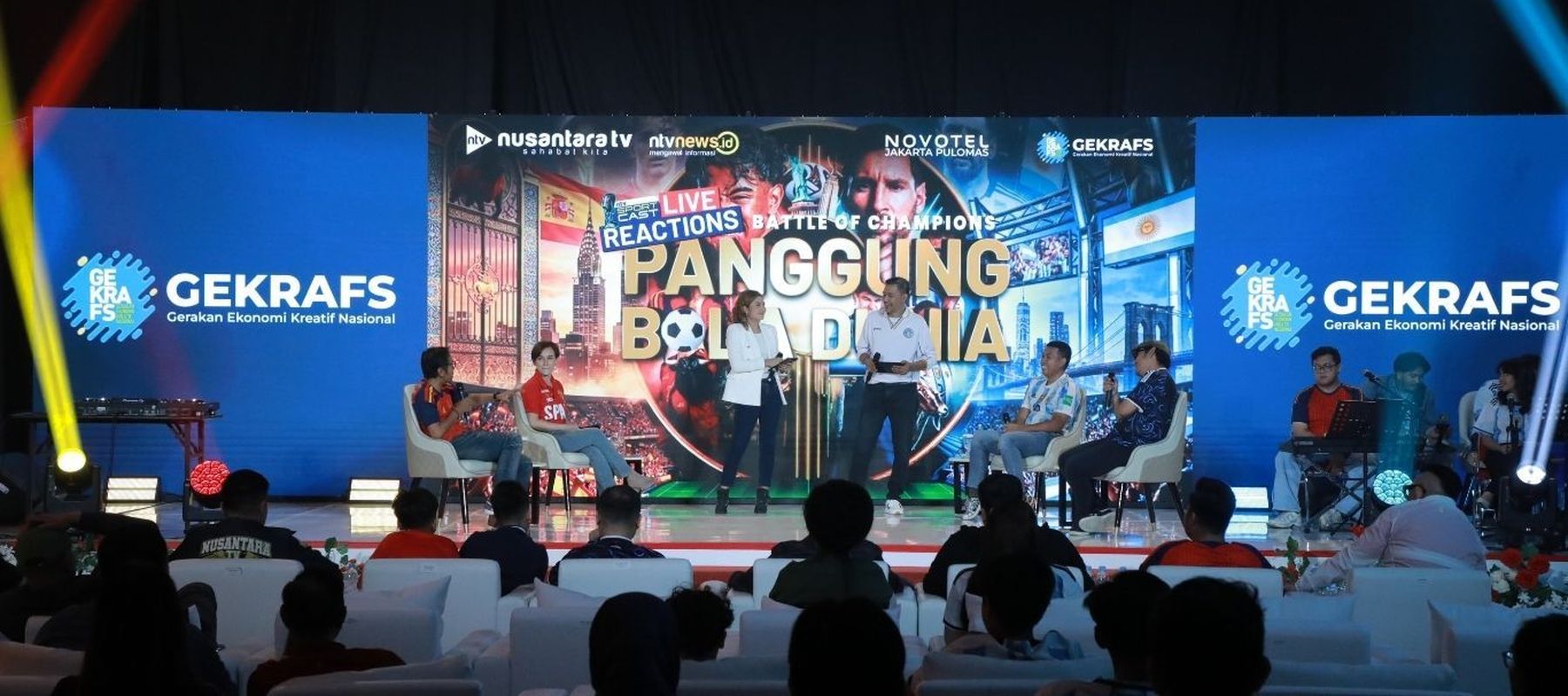 Nobar Panggung Bola Dunia di Nusantara TV