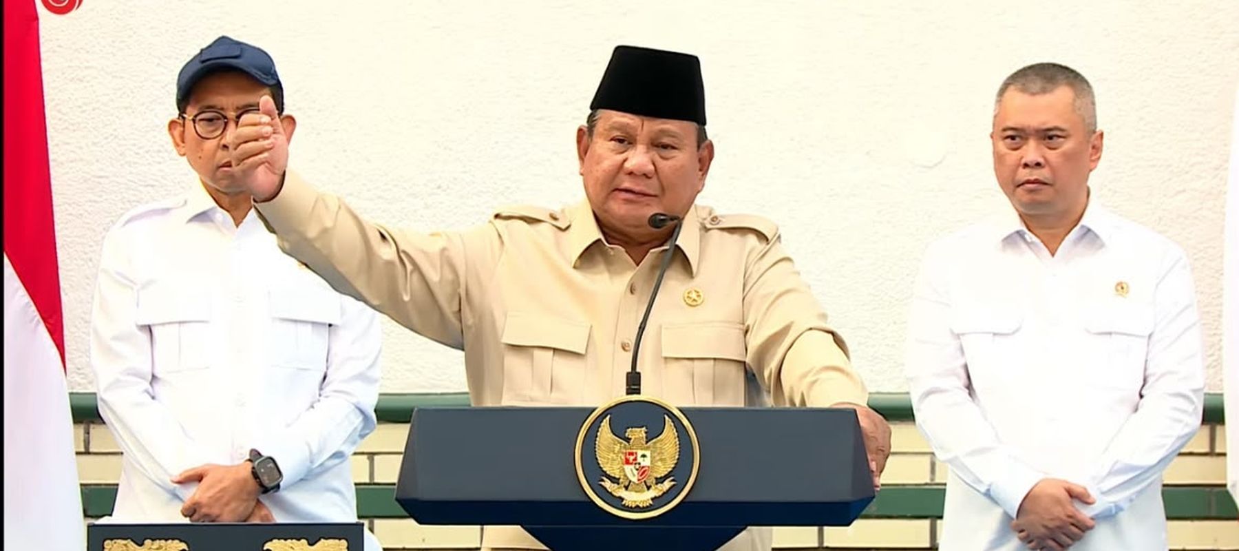 Prabowo Subianto dalam Peresmian Renovasi Cagar Budaya Stasiun Semarang Tawang