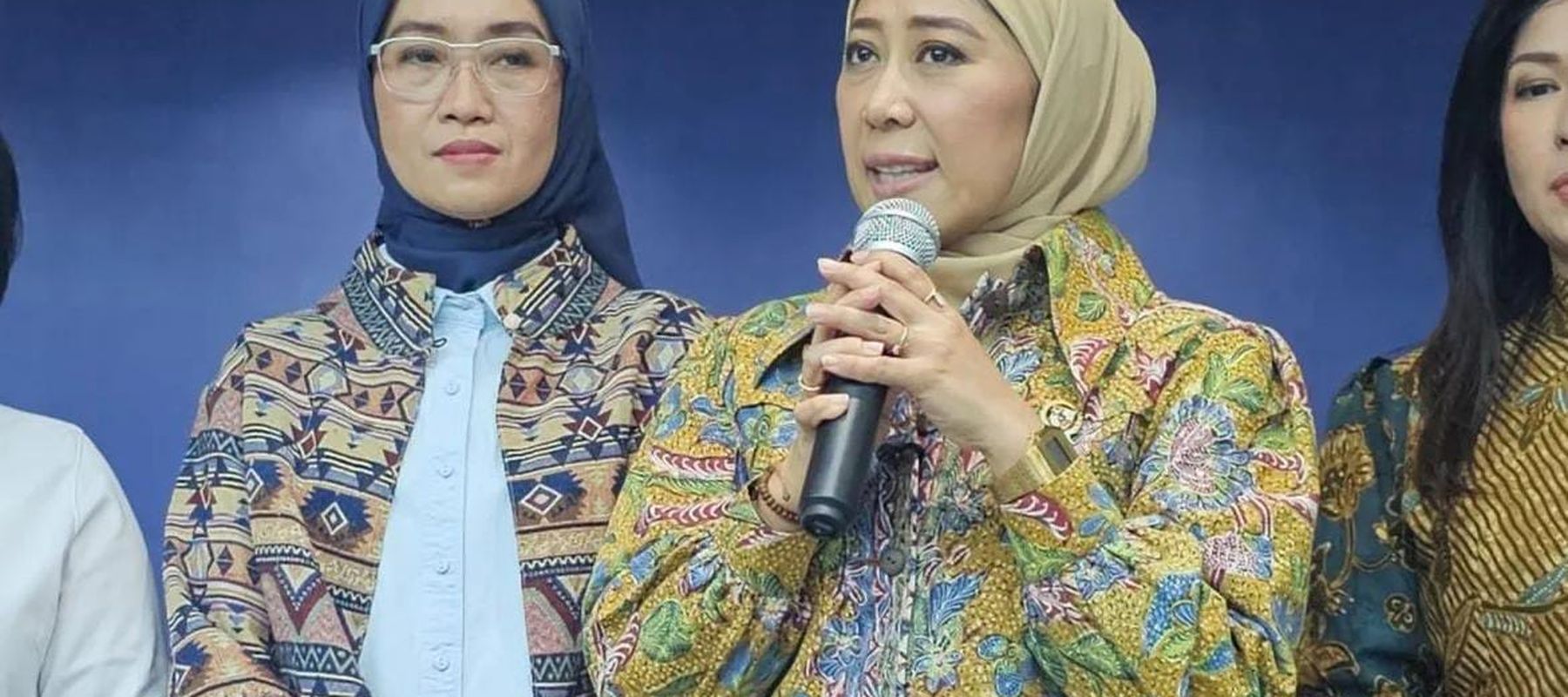 Menteri Komunikasi dan Digital Meutya Hafid di Kantor Kementerian Komunikasi dan Digital, Jakarta Pusat, Senin, 3 Agustus 2026.
