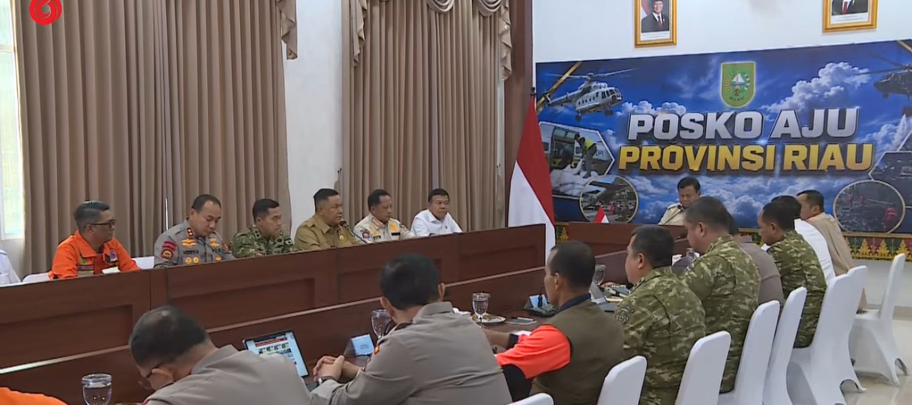 Prabowo Subianto rapat koordinasi Kebakaran Hutan (Karhutla)