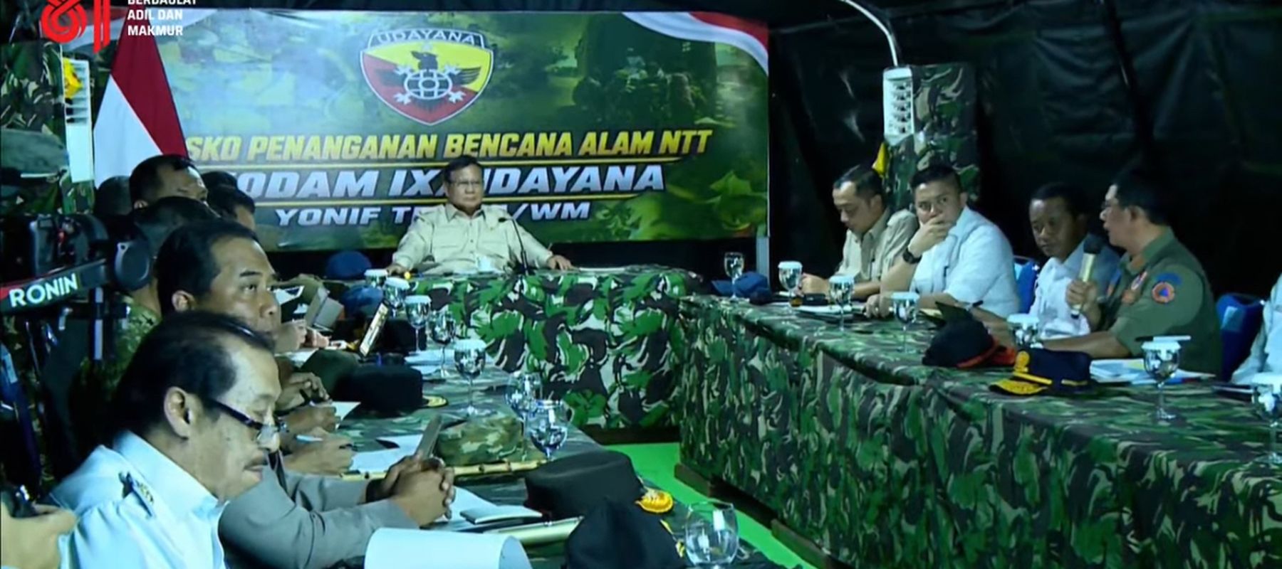 Presiden RI Prabowo Subianto langsung menggelar rapat untuk membahas penanganan gempa Nusa Tenggara Timur (NTT) 