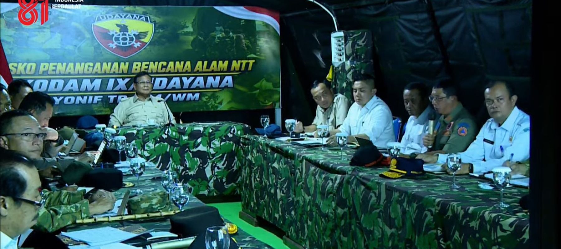 Presiden RI Prabowo Subianto langsung menggelar rapat untuk membahas penanganan gempa Nusa Tenggara Timur (NTT) 