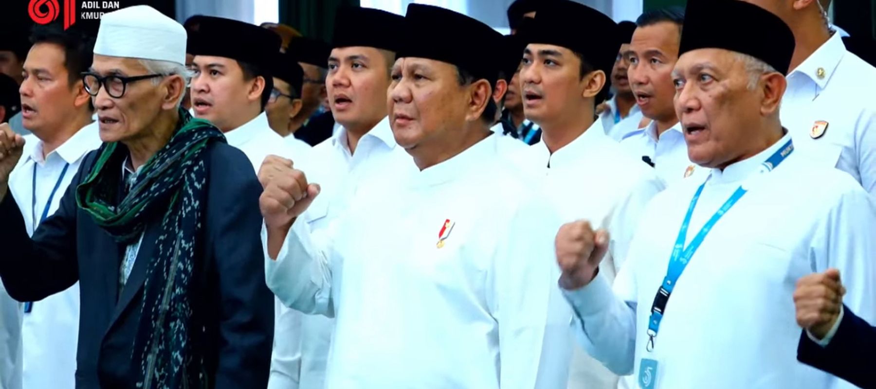 Prabowo Hadiri Penutupan Muktamar ke-35 NU di Jombang