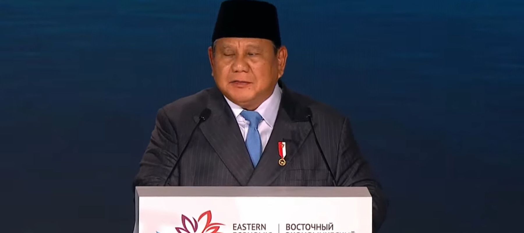 Prabowo Subianto di Eastern Economic Forum