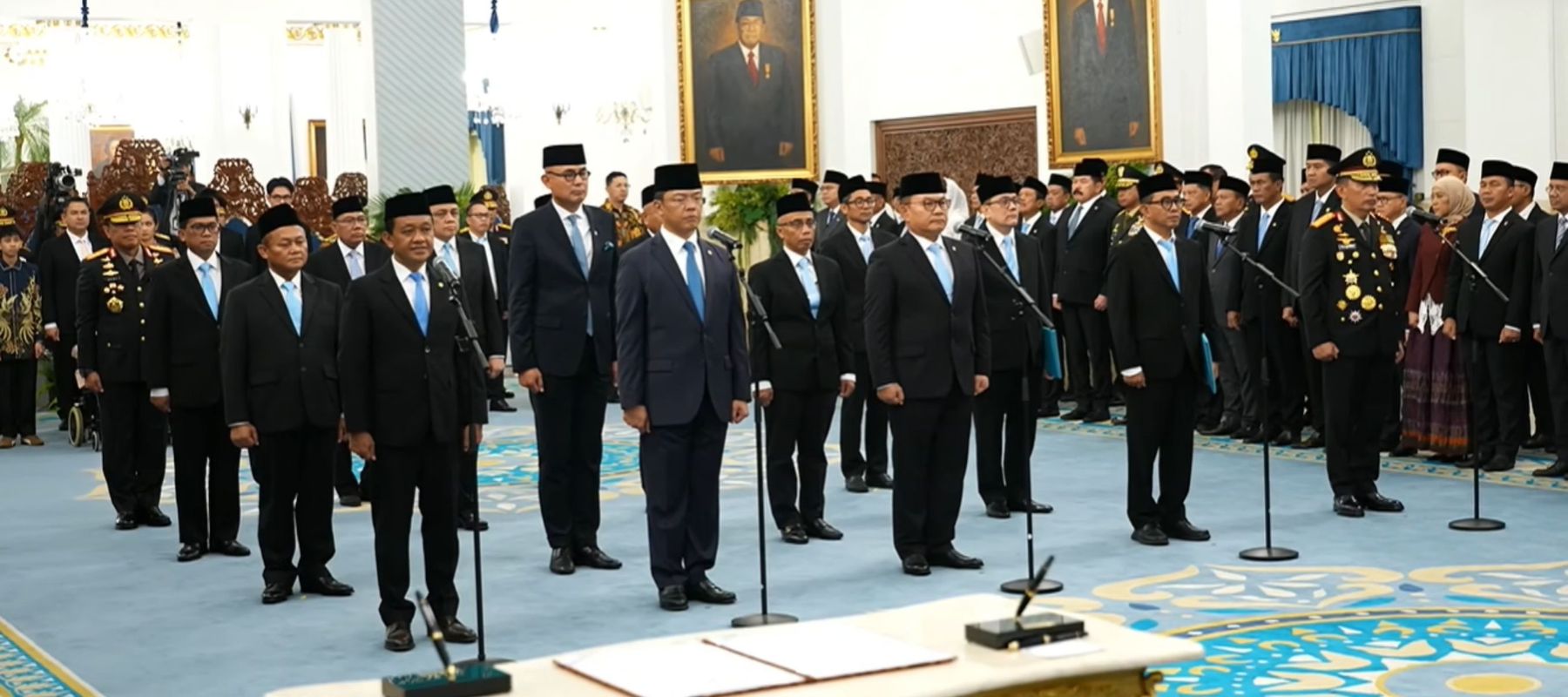 16 pejabat baru yang dilantik Prabowo.