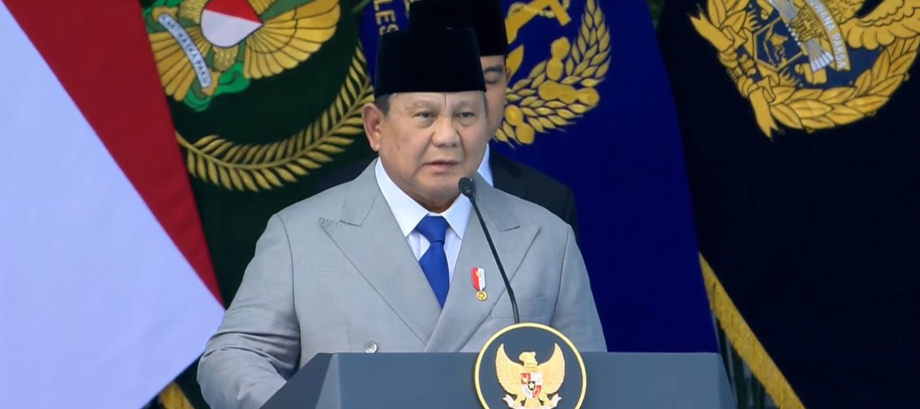Prabowo di HUT TNI
