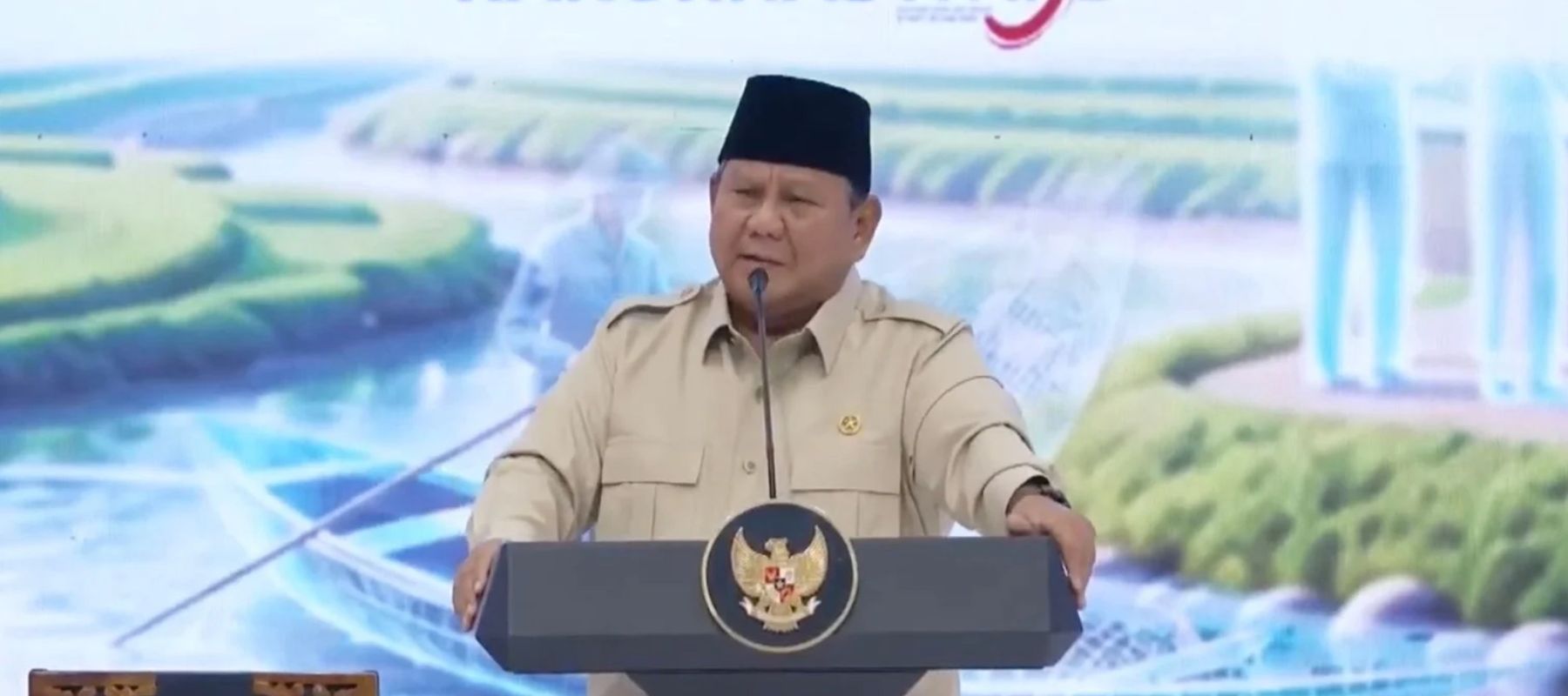 Presiden Prabowo Subianto di Rapat Koordinasi Nasional Tim Percepatan Akses Keuangan Daerah (TPAKD) 2026 di JIEXPO Convention Centre, Kamis, 22 Oktober 2026.