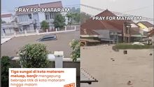 VIDEO: Ngerinya Banjir Mataram, Rumah-rumah Mewah Terendam Mobil Hanyut
