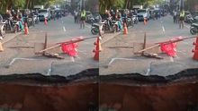 Jalan Amblas di Lenteng Agung Bikin Macet Parah, Arus ke Arah Depok Tersendat
