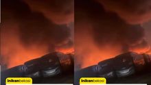 Gudang Bus PO Sinarjaya Kebakaran Hebat