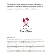 Qatar Tutup Sementara Wilayah Udaranya