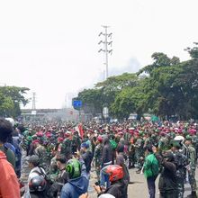 Massa Kembali Padati Jalan Kwitang