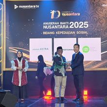 Inisiatif Zakat Indonesia Raih Anugerah Bhakti Nusantara 2025 untuk Kategori Kepedulian Sosial