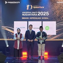 Yayasan Astra dan Inisiatif Zakat Indonesia Sabet Penghargaan ABN 2025 Kategori Kepedulian Sosial