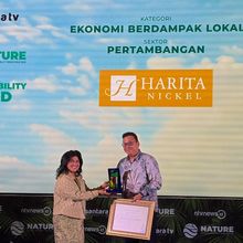 Harita Nickel Raih Penghargaan Nusantara Sustainability Award 2026 Lewat Dampak Ekonomi Lokal