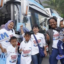 Mudik Nyaman Bersama BUMN, PNM Fasilitasi Ratusan Peserta Mudik Tanpa Cemas Ongkos