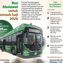Infografik: Bus Shalawat Siap Layani Jamaah Haji Indonesia di Makkah 24 Jam