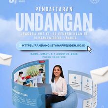 Hari Ini Pendaftaran Masyarakat Umum Upacara HUT Ke-81 Kemerdekaan RI di Istana Resmi Dibuka