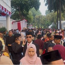Masyarakat Mulai Berdatangan Hadiri Upacara HUT ke-81 RI di Istana Merdeka