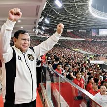 Prabowo Gembira dan Bangga Indonesia Menang Lawan Thailand di Final FIFA ASEAN Cup