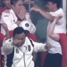 Gaya Prabowo Rayakan Kemenangan Timnas Indonesia Viral, Teddy: Selebrasi Power Rangers