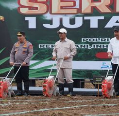 Kejar Swasembada Pangan, Mentan dan Kapolri Tanam Jagung Serentak 1 Juta Hektar di 19 Provinsi