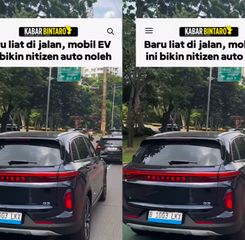 VIDEO: Penampakan Mobil Listrik Polytron Mengaspal di Jalan Raya