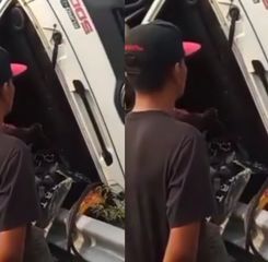 VIDEO: Kecelakaan Truk di Gerbang Tol Cibitung Sampai Ringsek