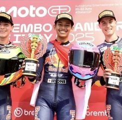 Veda Ega Pratama Raih Kemenangan Perdana di Red Bull Rookies Cup Italia 2025