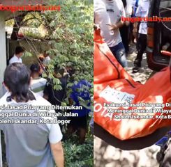 VIDEO: Sosok Pria yang Tewas Gantung Diri di Bogor Dievakuasi Petugas